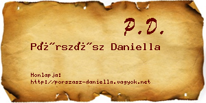 Pórszász Daniella névjegykártya